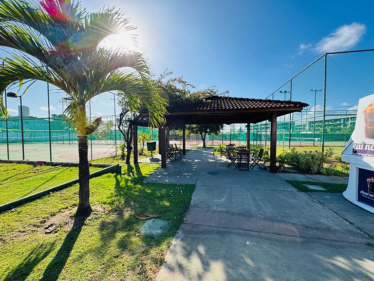 Lindo Apt 2Qts Pé na Areia em Muro Alto - Oka F406