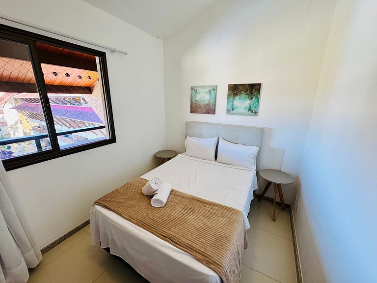 Lindo Apt 2Qts Pé na Areia em Muro Alto - Oka F406