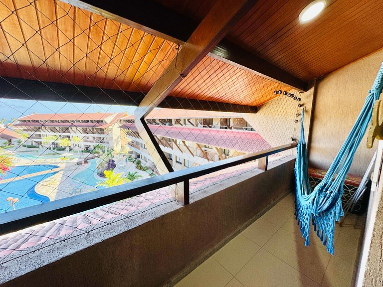 Lindo Apt 2Qts Pé na Areia em Muro Alto - Oka F406