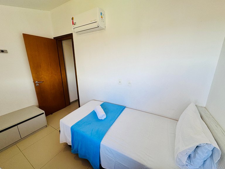 Lindo Apt 2Qts Pé na Areia em Muro Alto - Oka F406