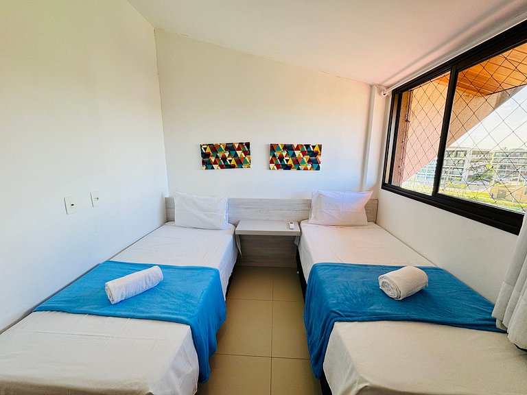 Lindo apt 2Qts na beiramar de Muro Alto - Oka F406