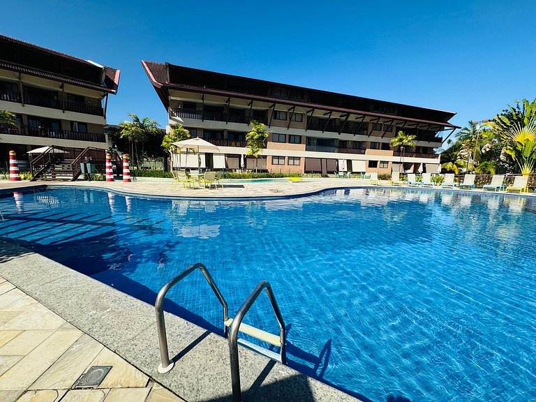 Lindo Apt 2Qts Pé na Areia em Muro Alto - Oka F406