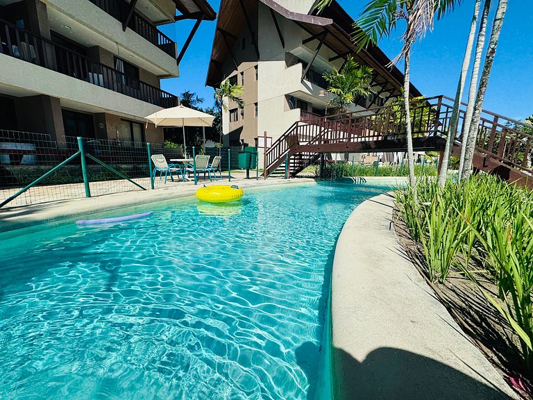 Lindo Apt 2Qts Pé na Areia em Muro Alto - Oka F406