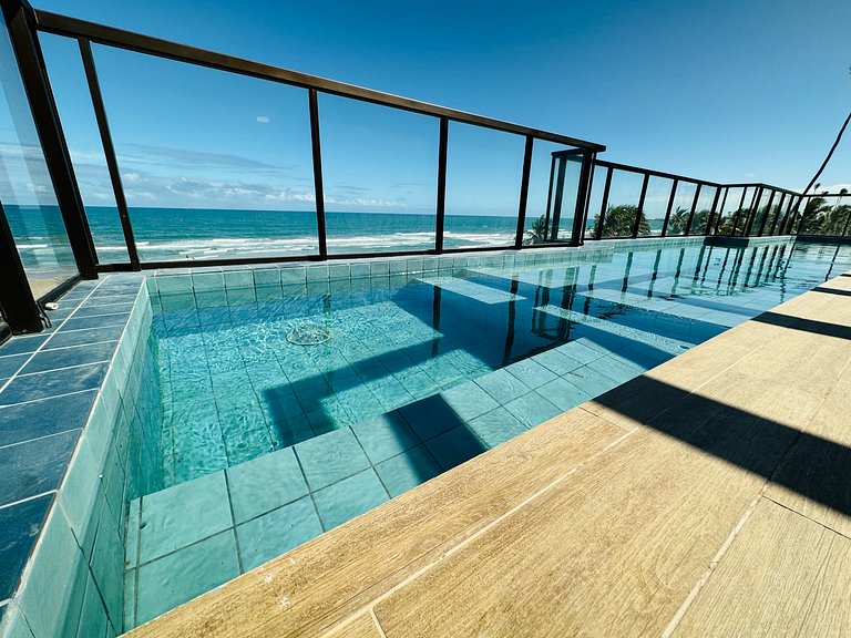 Exuberante flat 2Qts pé na areia | Cupe Suítes 212 - Porto d