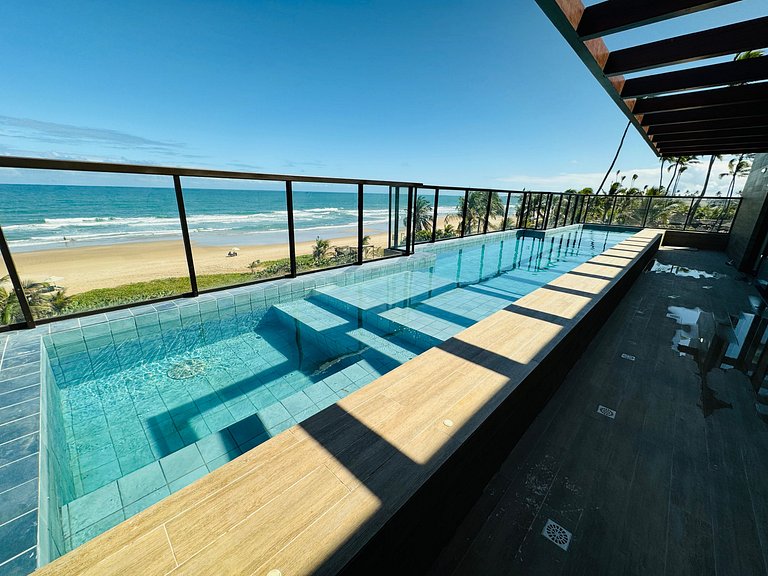 Exuberante flat 2Qts pé na areia | Cupe Suítes 212 - Porto d