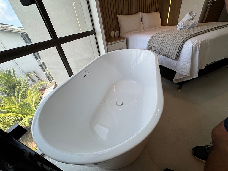 Exuberante flat 2Qts pé na areia | Cupe Suítes 212 - Porto d