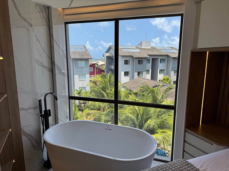 Exuberante flat 2Qts pé na areia | Cupe Suítes 212 - Porto d