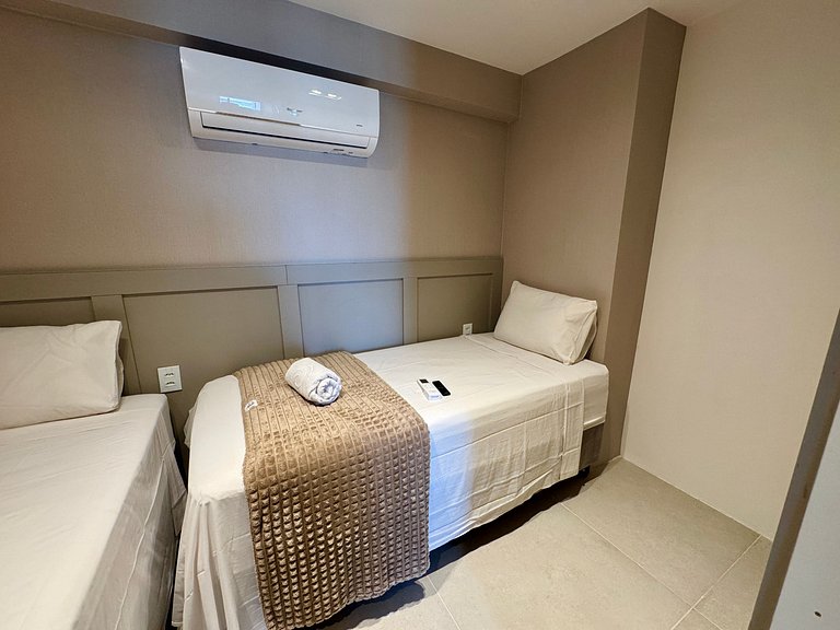 Exuberante flat 2Qts pé na areia | Cupe Suítes 212 - Porto d