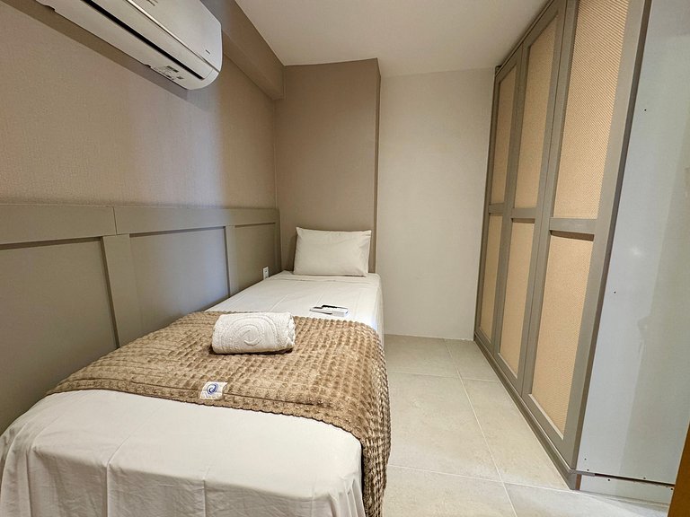 Exuberante flat 2Qts pé na areia | Cupe Suítes 212 - Porto d