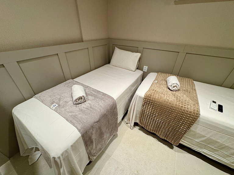 Luxuoso e Completo 2Qts Beira-Mar - Qt c/ Banheira