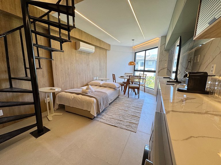 Exuberante flat 2Qts pé na areia | Cupe Suítes 212 - Porto d