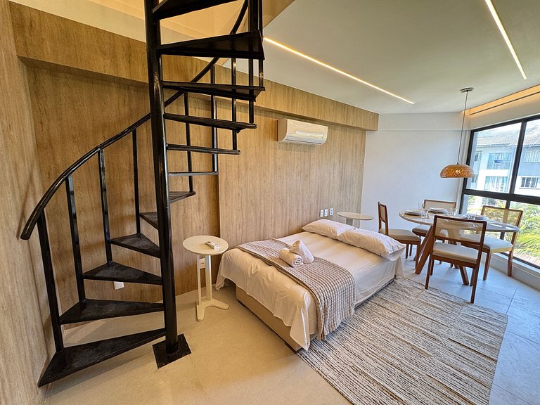 Exuberante flat 2Qts pé na areia | Cupe Suítes 212 - Porto d