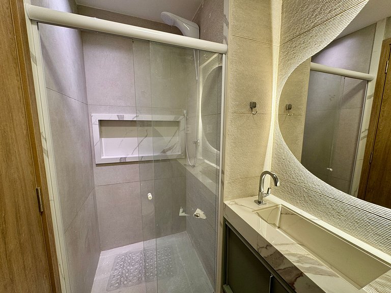 Exuberante flat 2Qts pé na areia | Cupe Suítes 212 - Porto d