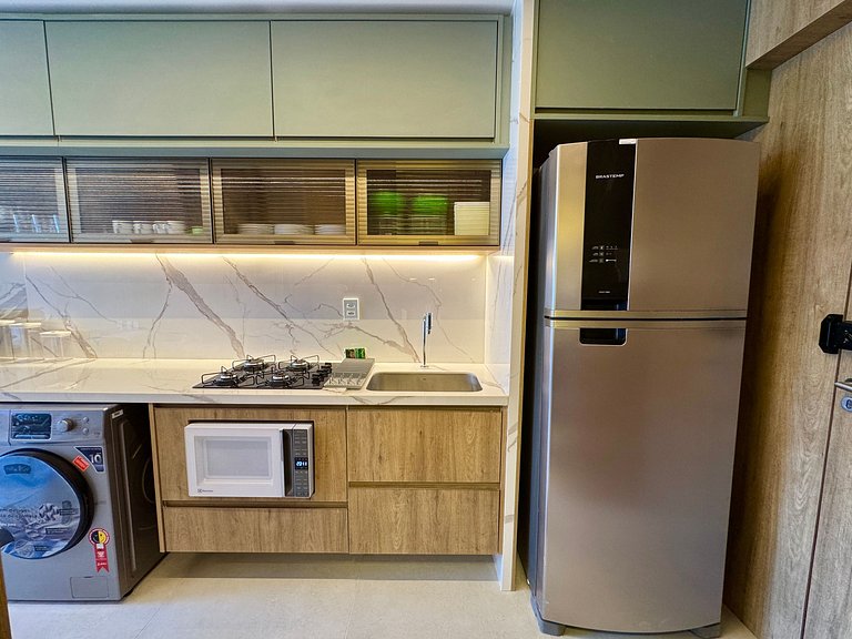 Exuberante flat 2Qts pé na areia | Cupe Suítes 212 - Porto d