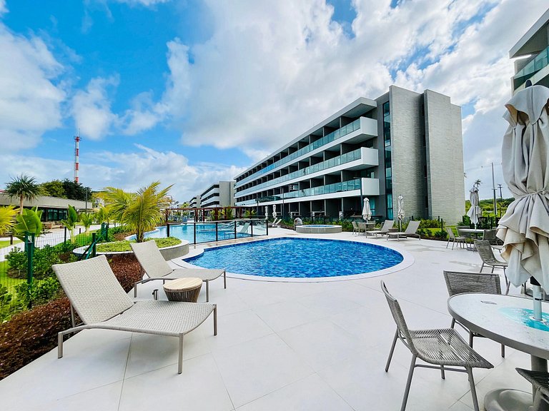 Flat Charmoso e Completo | Beach Class Summer D316