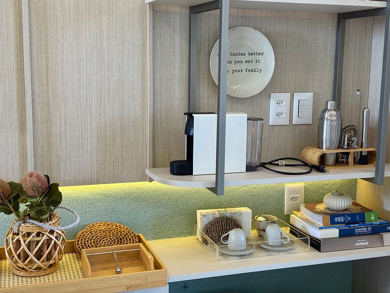 Flat Charmoso e Completo | Beach Class Summer D316