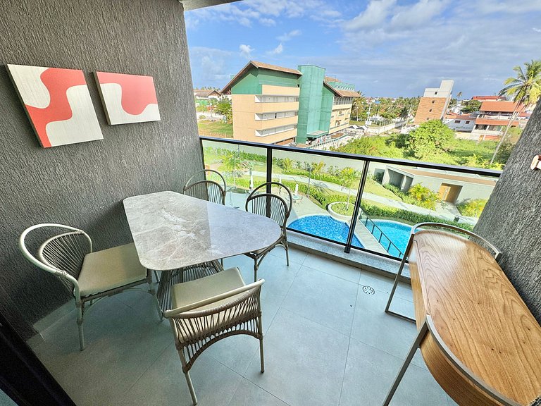 Flat Charmoso e Completo | Beach Class Summer D316