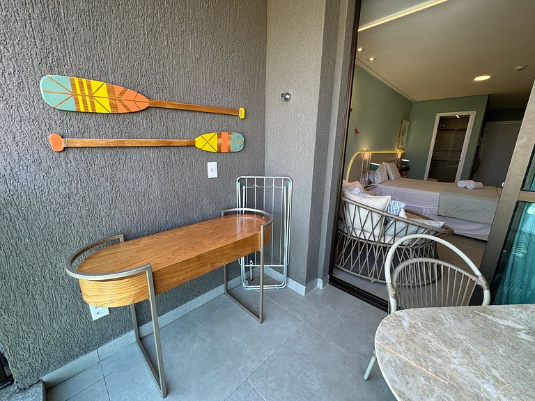 Flat Charmoso e Completo | Beach Class Summer D316