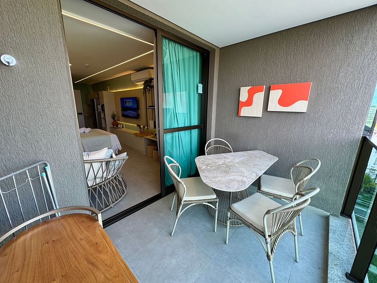 Flat Charmoso e Completo | Beach Class Summer D316