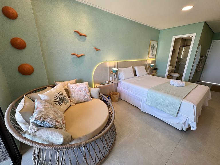 Flat Charmoso e Completo | Beach Class Summer D316