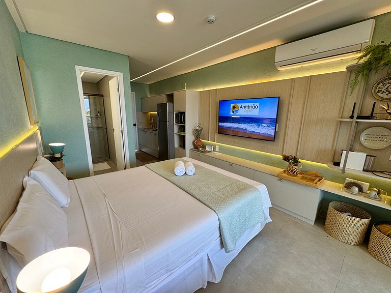 Flat Charmoso e Completo | Beach Class Summer D316