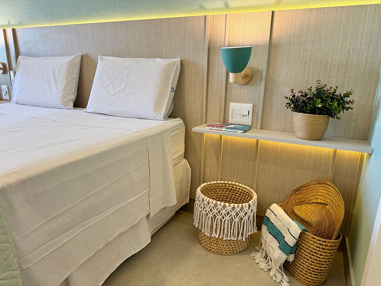 Flat Charmoso e Completo | Beach Class Summer D316