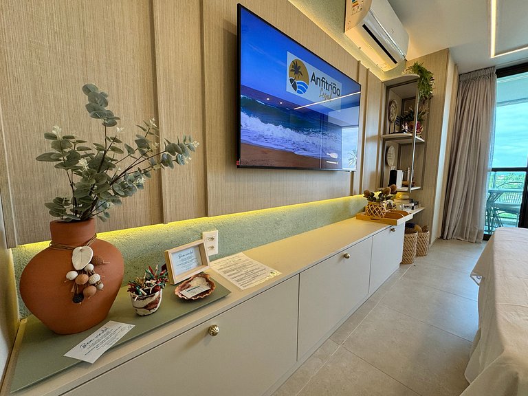 Flat Charmoso e Completo | Beach Class Summer D316