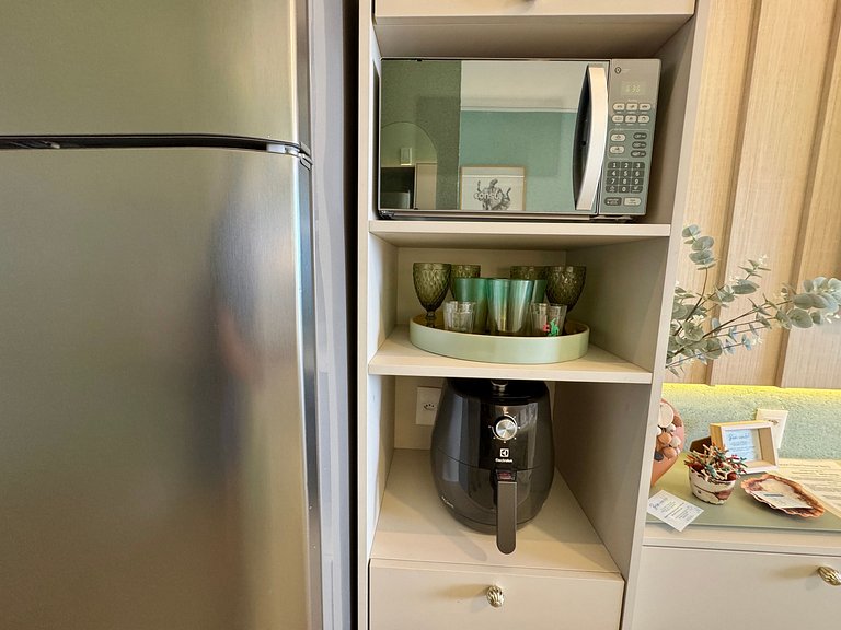 Flat Charmoso e Completo | Beach Class Summer D316