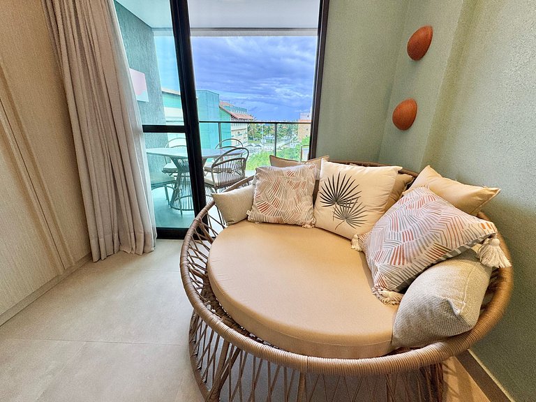 Flat Charmoso e Completo | Beach Class Summer D316