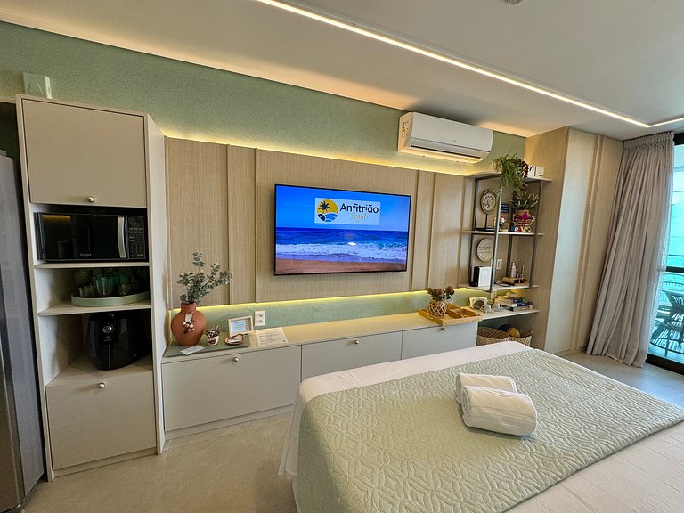 Flat Charmoso e Completo | Beach Class Summer D316