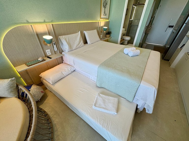 Flat Charmoso e Completo | Beach Class Summer D316