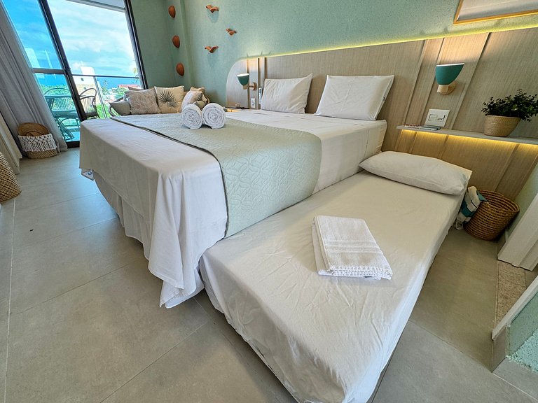 Flat Charmoso e Completo | Beach Class Summer D316