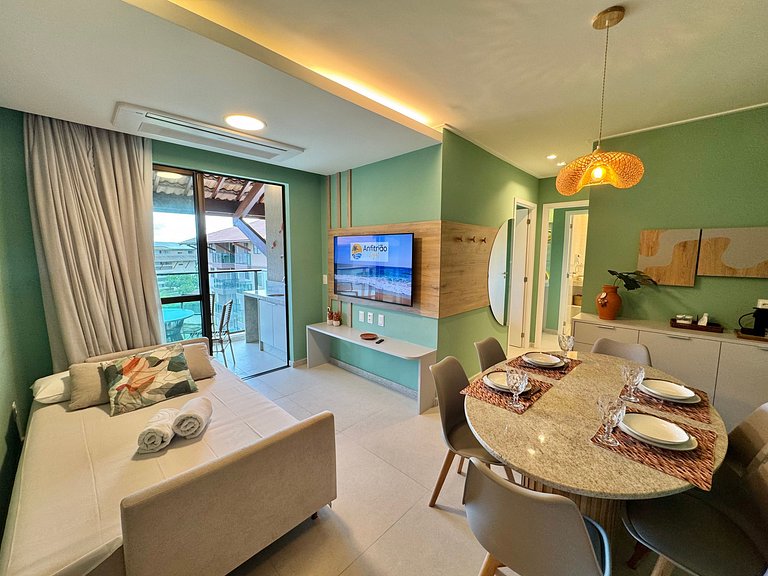 Flat 2Qt Beira-Mar com Vista | Itah Residence C303 - By Anfi