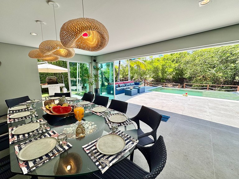 Linda Casa 5 Suítes entre o Rio e o Mar | Toquinho - Marinas