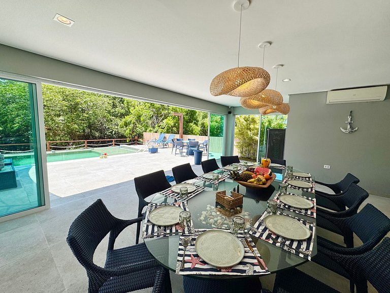 Linda Casa 5 Suítes entre o Rio e o Mar | Toquinho - Marinas