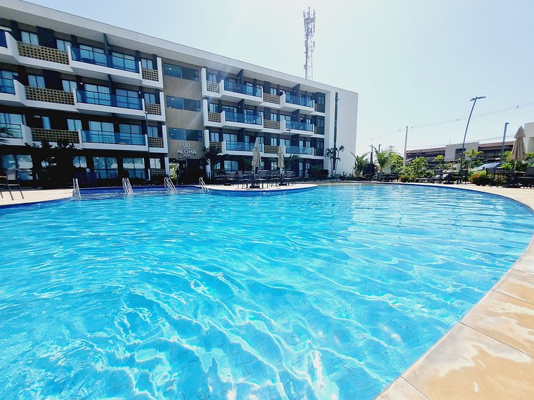 Lindo Flat Térreo com Vista da Piscina | Mana A019 - By Anfi
