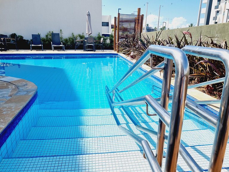 Lindo Flat Térreo com Vista da Piscina | Mana A019 - By Anfi