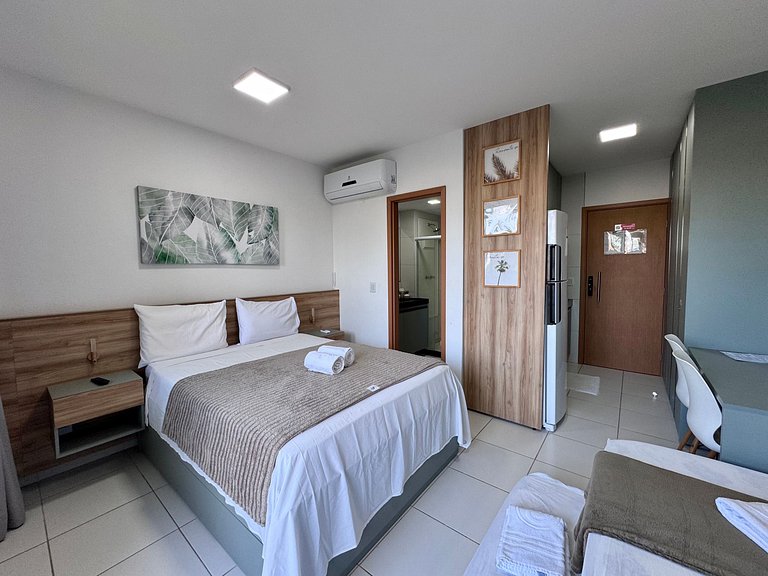 Lindo Flat Térreo com Vista p/ Piscina | Mana A019 - By Anfi