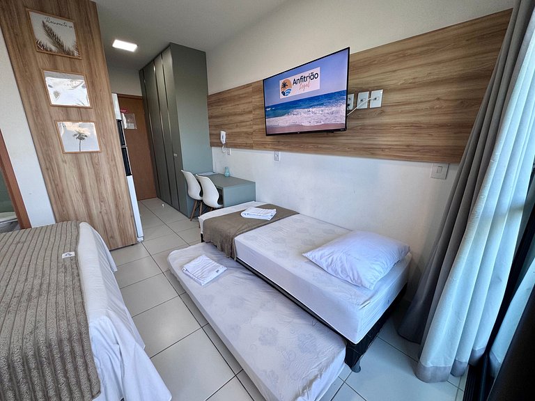 Lindo Flat Térreo com Vista p/ Piscina | Mana A019 - By Anfi