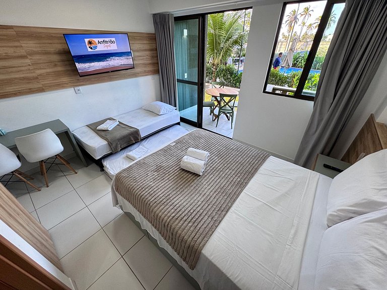 Lindo Flat Térreo com Vista p/ Piscina | Mana A019 - By Anfi