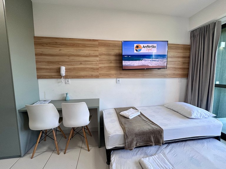 Lindo Flat Térreo com Vista da Piscina | Mana A019 - By Anfi