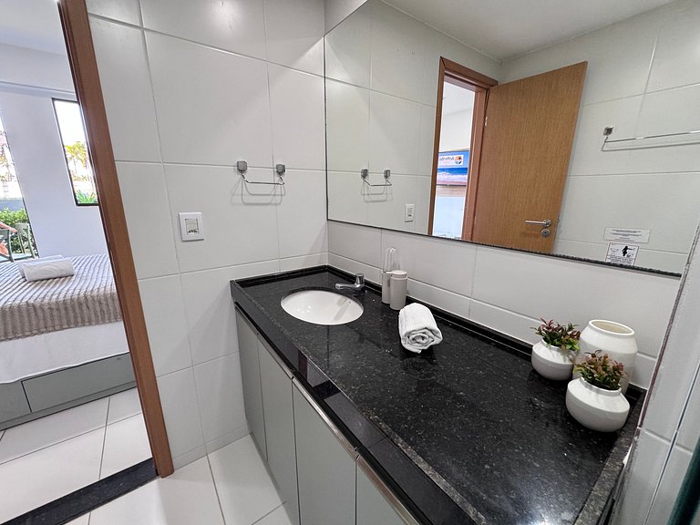 Lindo Flat Térreo com Vista p/ Piscina | Mana A019 - By Anfi