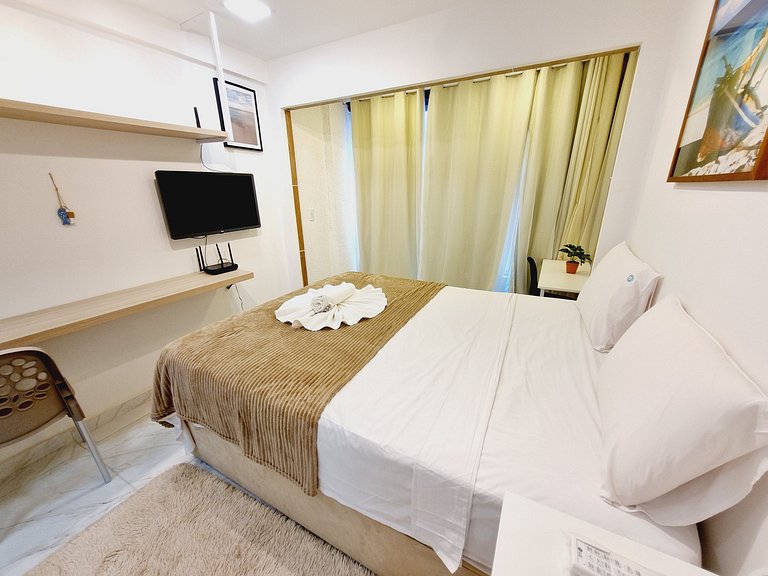 Charmoso Ap Perfeito para Casais | Cupe Garden 309 - By Anfi