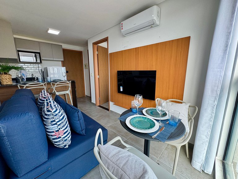 Charmoso Flat Próximo ao Mar | Marina do Cupe 208