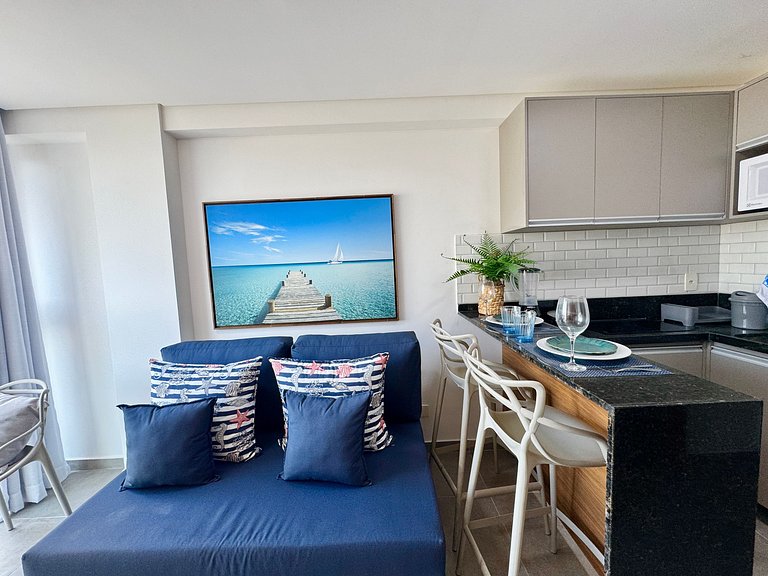 Charmoso Flat Próximo ao Mar | Marina do Cupe 208