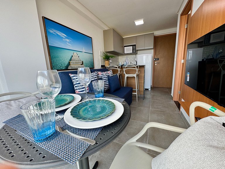 Charmoso Flat Próximo ao Mar | Marina do Cupe 208