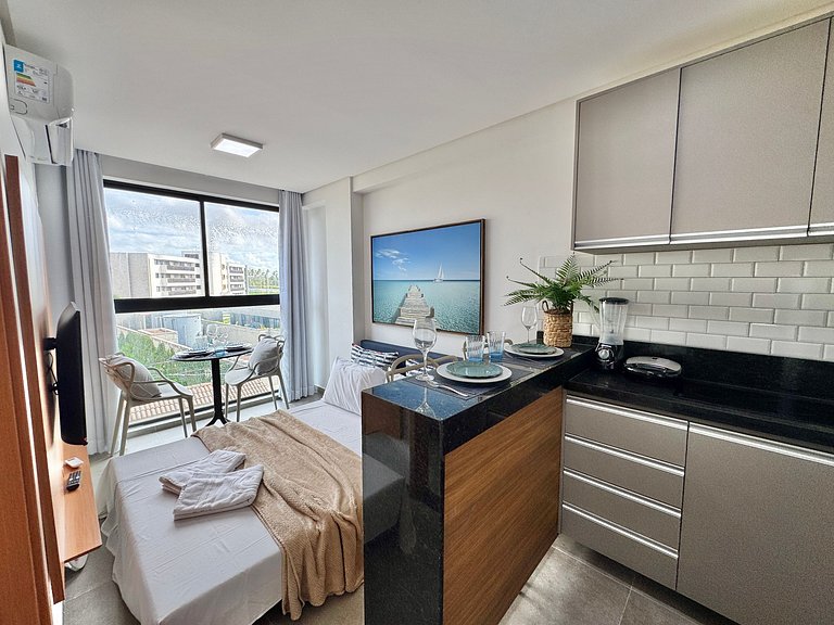 Charmoso Flat Próximo ao Mar | Marina do Cupe 208 - By Anfit
