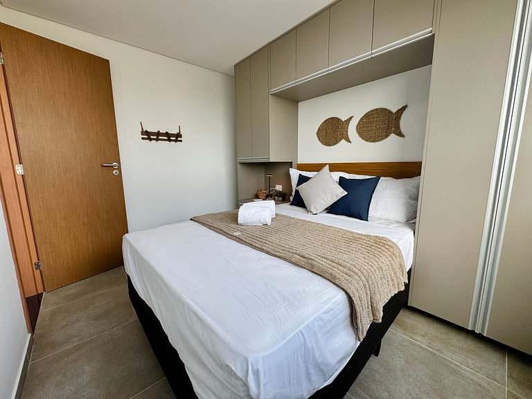 Charmoso Flat Próximo ao Mar | Marina do Cupe 208