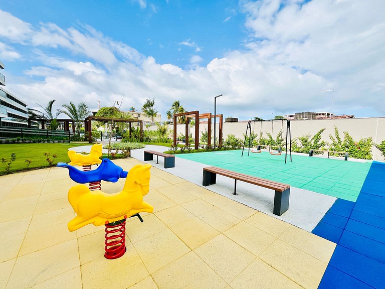 Lindo Térreo com Jardim | Beach Class Summer A004 - By Anfit