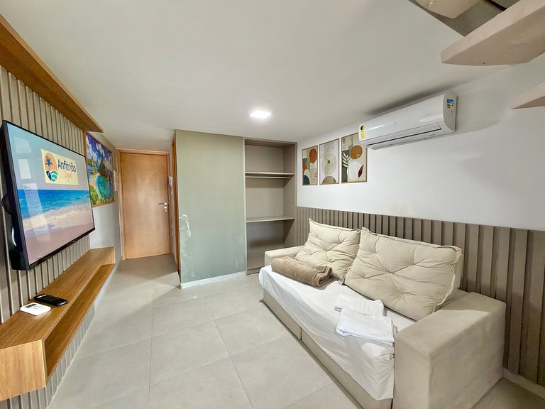Charmoso Flat Próximo ao Mar | Tangaroa Cupe 305 - By Anfitr